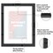 Americantflat 9.5x12 Floating Frame for Playbills - Ideal for Theatre Posters - Easy Open Buttons for Loading Pictures - Playbill Frame - Shatter Resistant Glass - Hanging Hardware - Black